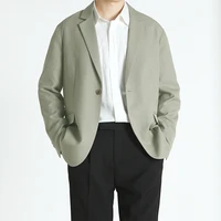 mens fashion blazers men britishs style business blazer coat long sleeve casual suit jacket blazer