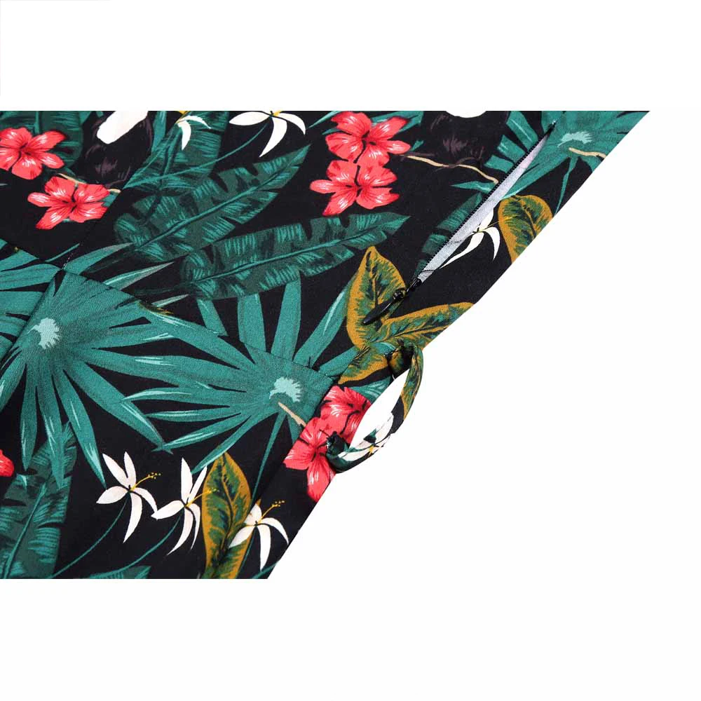 Попугай с птичьим принтом летнее платье размера плюс для женщин в винтажном