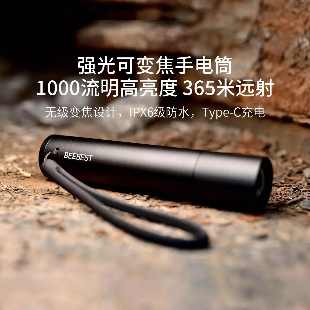 Фонарик BEEBEST для велосипеда водонепроницаемый 1000 люмен Type-C магнитный хвост |