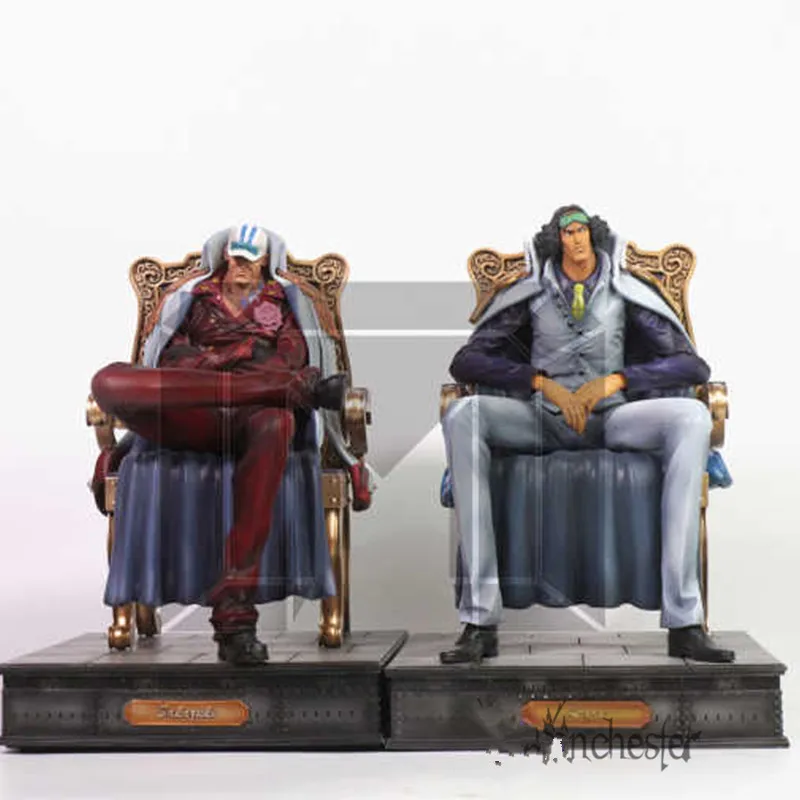 

12" ONE PIECE Navy headquarters senior general Sitting Kuzan Frozen Fruit Aokiji GK Action Figure Collectible Model Toy BOX L146