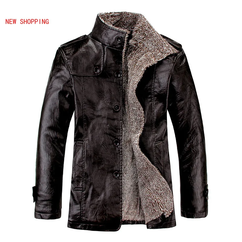 

New Fashion Mens Leather Jackets Classic Motorcycle Bike Cowboy Jacket Male Velvet Casual Coat Warm Brand Clothing Plus Size 8XL