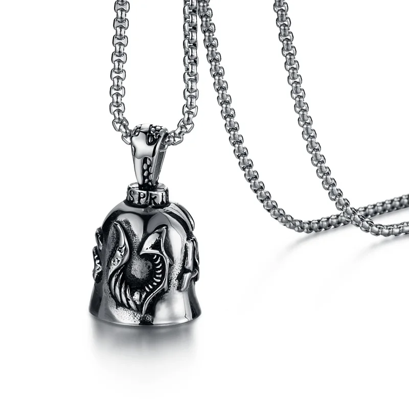 Valily мужское панк ожерелье с колокольчиками из нержавеющей стали винтажное