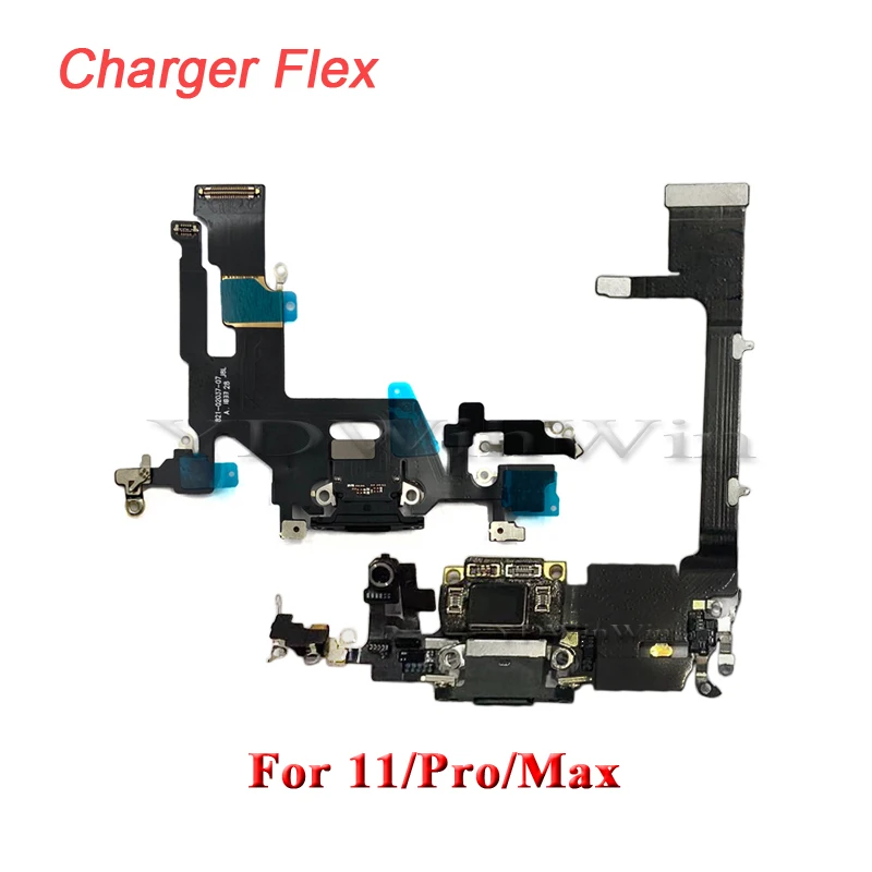 Гибкий кабель для зарядного USB порта iPhone 11 11pro Max док разъем с микрофоном IC лента