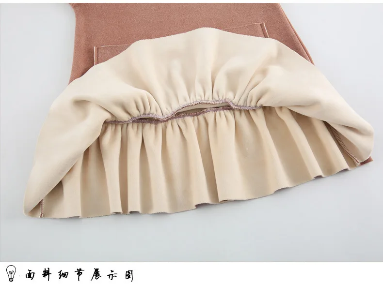 Зимнее платье для девочек Розовые Детские платья теплое детское костюм