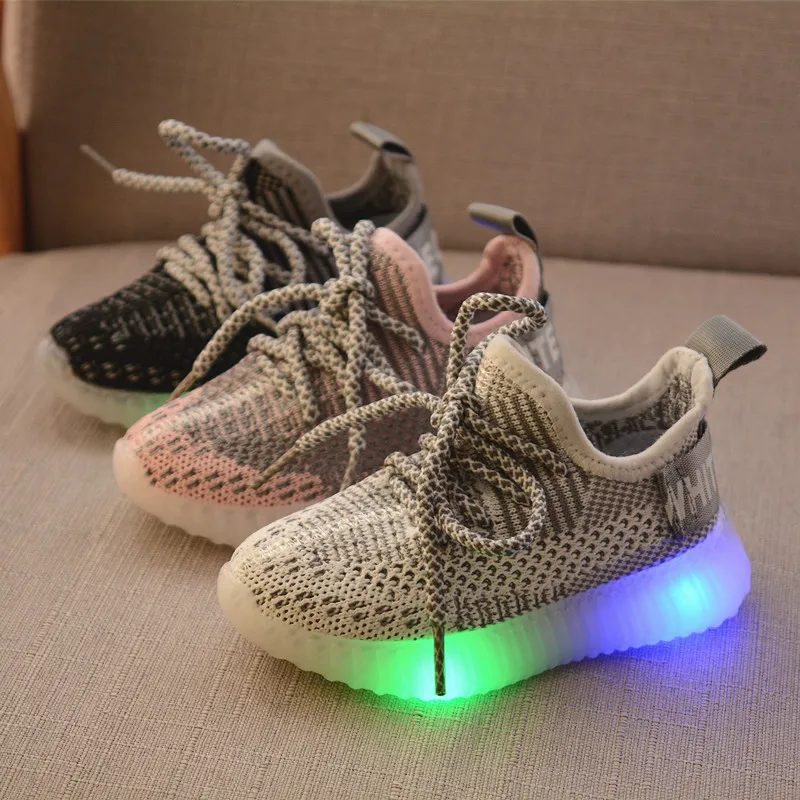 

Size 21-30 Glowing Sneakers Toddler Boy Sneakers Children Baby Girls Led Light Luminous Running Sports Sneaker Shoes with Light