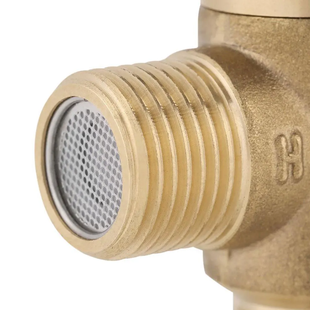 

Thermostatic Mixing Valve Temperature Control Mixer Designed With Temperature Markings DN15 Brass 3 Way Blending Valve Tool
