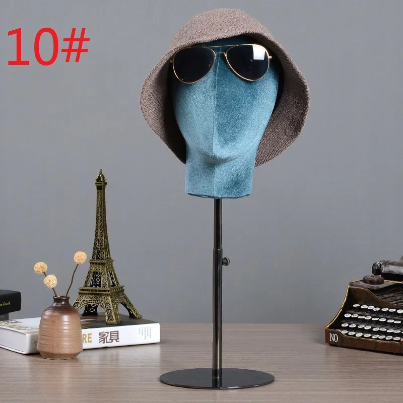 Манекен с тканевой крышкой и металлической подставкой для демонстрации париков