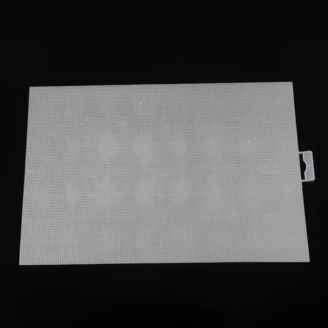 Прозрачная пластиковая холщовая ткань 14 карат, 28x21 см