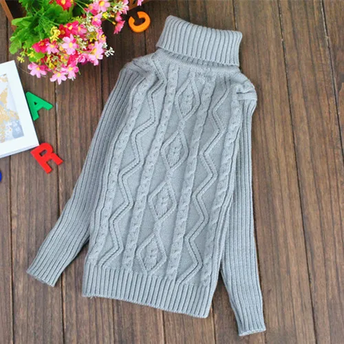 New 2019 Children Baby Boys Girls Sweaters Block Boys Sweaters Winter Girls Sweaters Knit Kids Pullover teenage Boys Clothing