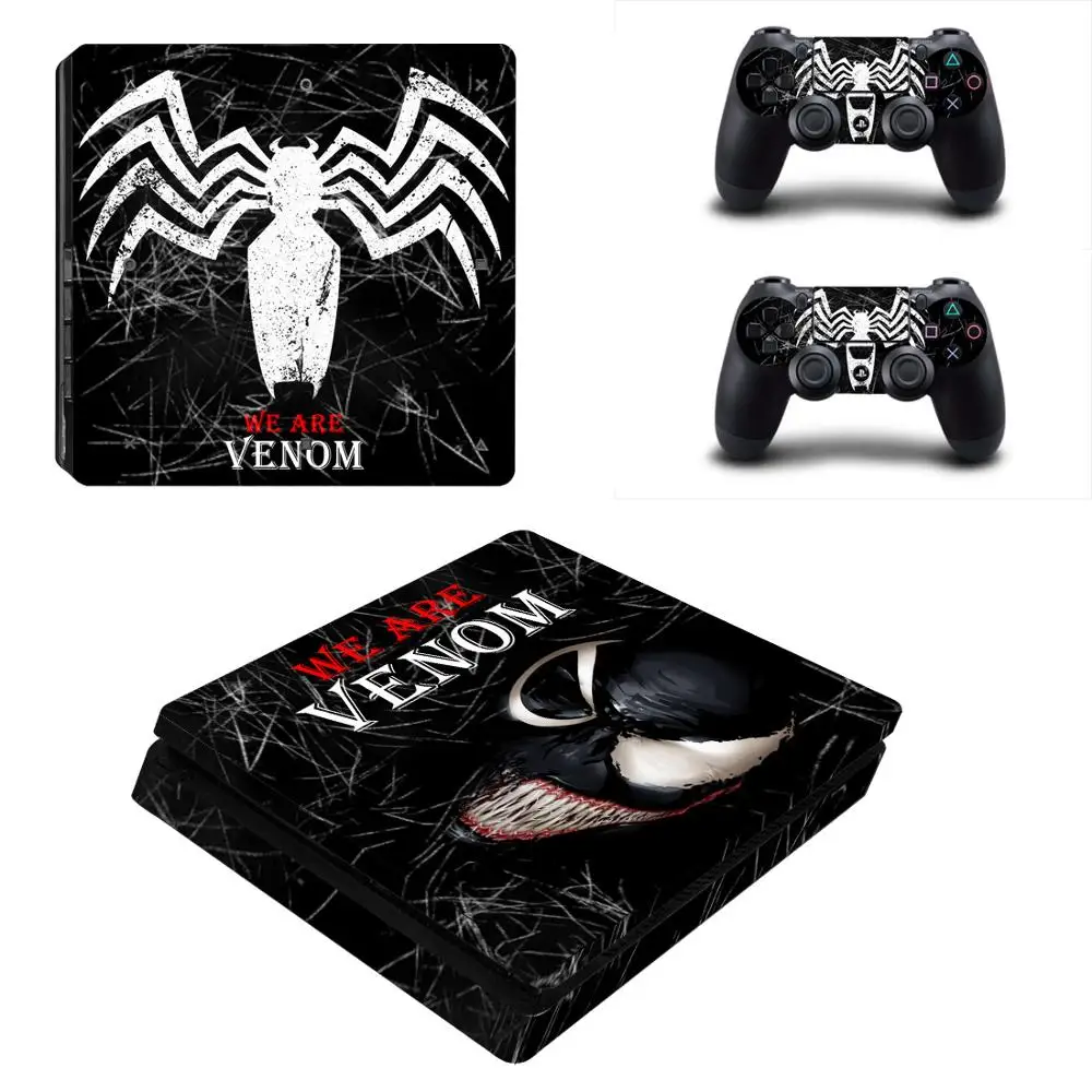PS4 тонкие наклейки Venom PS 4 Play станция виниловые на кожу Adesivo для playstation тонкая