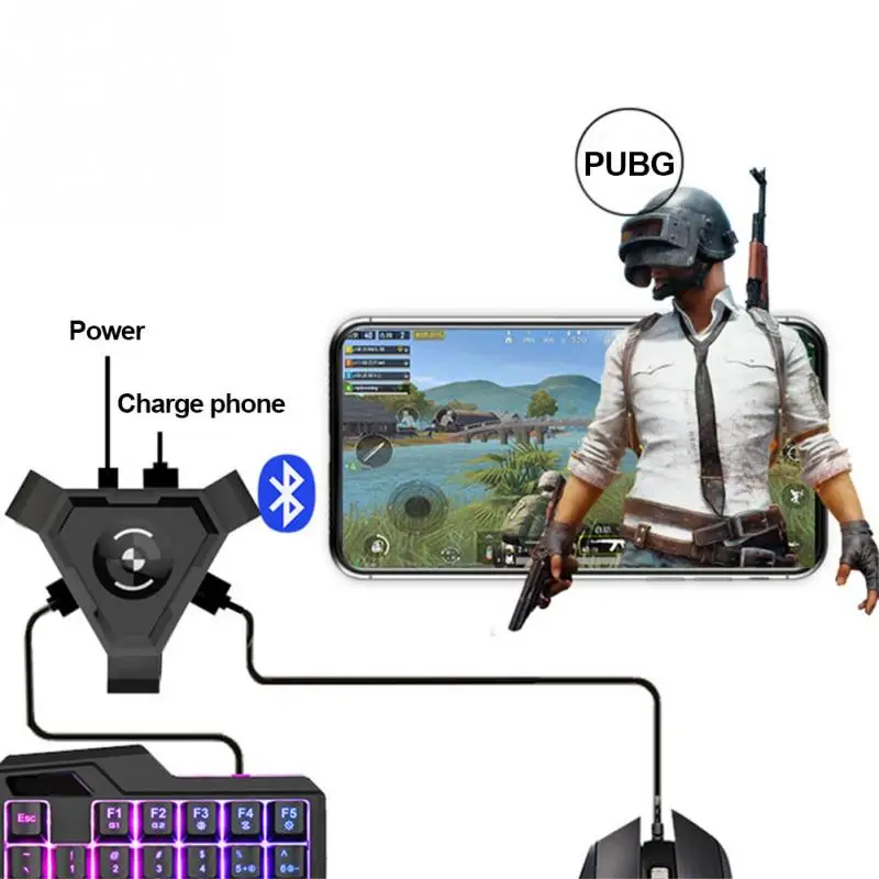 PUBG мобильный Геймпад контроллер игровая клавиатура мышь конвертер для Android ios