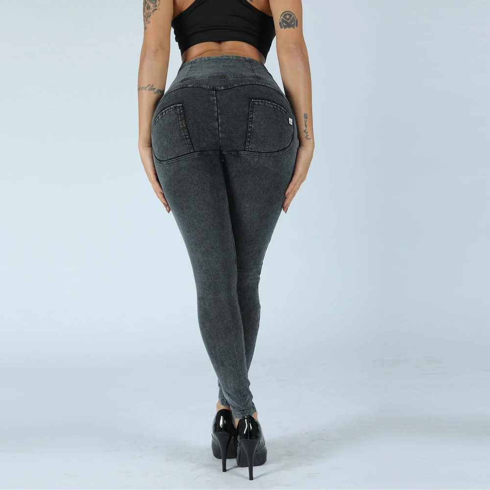 

NEW Melody Grey High Waist Zipper Fly Jeans Jeggings