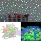 3D звезды светится в темноте настенные наклейки светящиеся флуоресцентные настенные наклейки для детской комнаты спальни декор для потолка