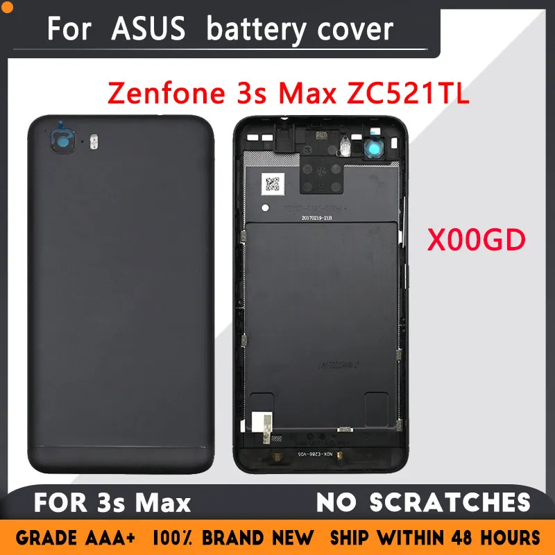 

Задняя крышка для ASUS Zenfone 3s Max ZC521TL X00GD сменная крышка аккумулятора, задняя крышка с кнопкой питания, объектив камеры