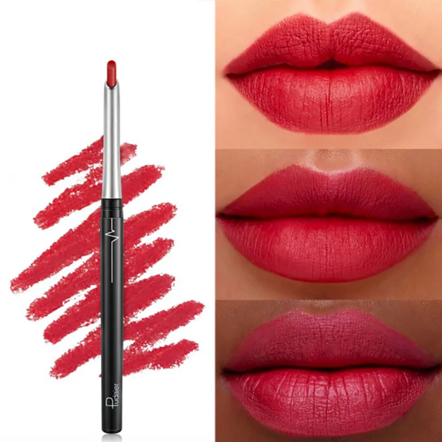 

Lipliner Waterproof Matte Dudak Kalemi Lip Liner Maquillage Rouge A Levre Mat Longue DurÃ©e Lapiz De Labios Batons Wholesale