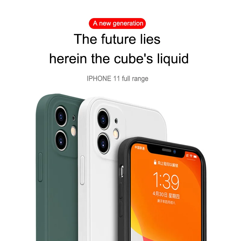 Официальный Оригинальный жидкий силиконовый чехол для телефона IPhone 11 Pro XR X XS Max SE