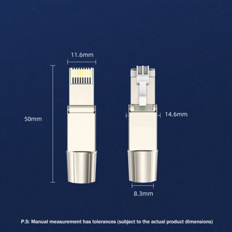 rj45 cat6 cat6a cat7 connector unshield shielded field rj 45 termination plug for 23awg computer network ethernet lan wire free global shipping