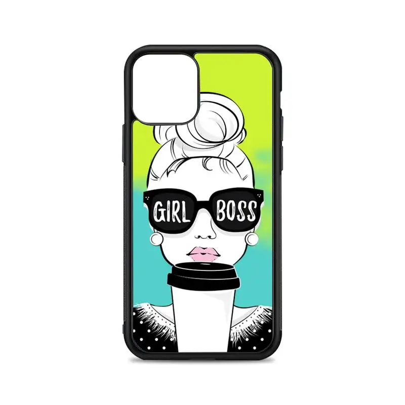 

girl Phone Case for iPhone 12 mini 11 pro XS Max X XR 6 7 8 plus SE20 High quality TPU silicon and Hard plastic cover