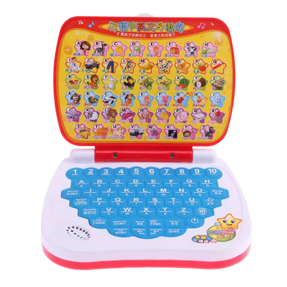 

Kids Laptop Toys Machine Multi-function Alphabet Music Toy Early Educational Learning Phonetic Language Sound Laptop Toys Gift