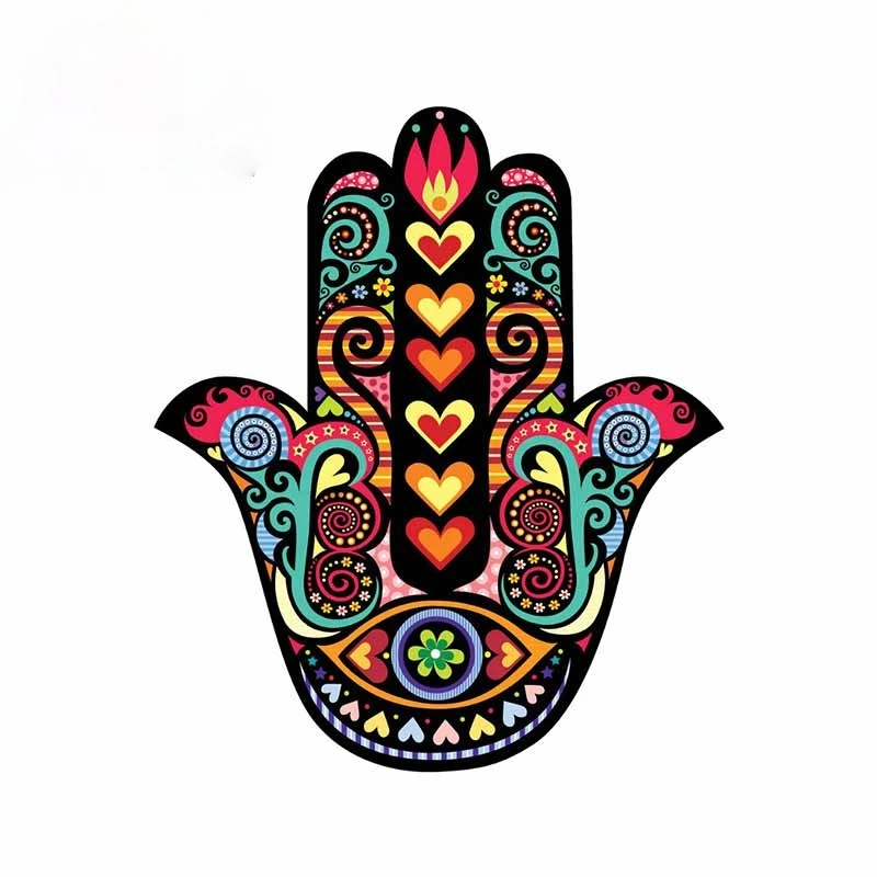 

Наклейки на автомобильный бампер Hamsa, виниловые наклейки для лэптопа, окна, мотоцикла, фургона JDM, 13 см