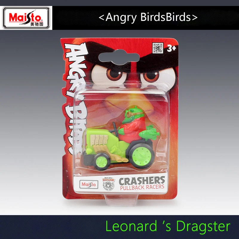 

2019 New Maisto Angry Birds 2 Classic Movie Game Theme Series ABS Toy Car Pull Back Model Car Toys For Kids Gifts Collection