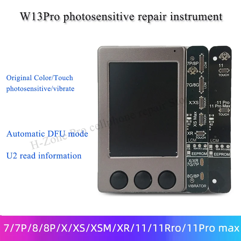 W13 Pro ЖК экран ремонт вибрация IP Eeprom программатор IPHONE 7 8 X XSMAX 11PROR|Наборы