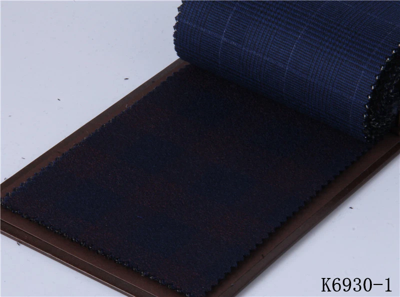 Мужской гардероб первой необходимости, приталенный подоконник, костюм, сделанный на заказ, темно-синий, подоконник в клетку, костюмы для мужчин, элегантный деловой костюм - Цвет: K6930-1