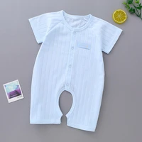 baby boys girls rompers summer thin clothes short sleeves clothing newborn infant romper one pieces 0 3m 6m 12m 24 month years