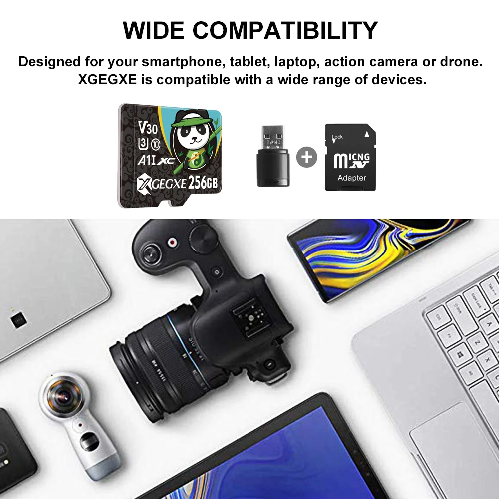 XGEGXE Micro SD 16GB 32GB 64GB 128GB Memory Card C10 Fashion TF Card Flash Drive for Android