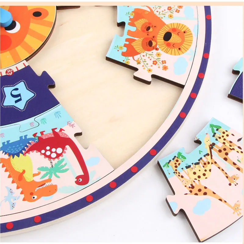 Дети 12 цифры часы игрушка Детские цветные цифровые геометрические