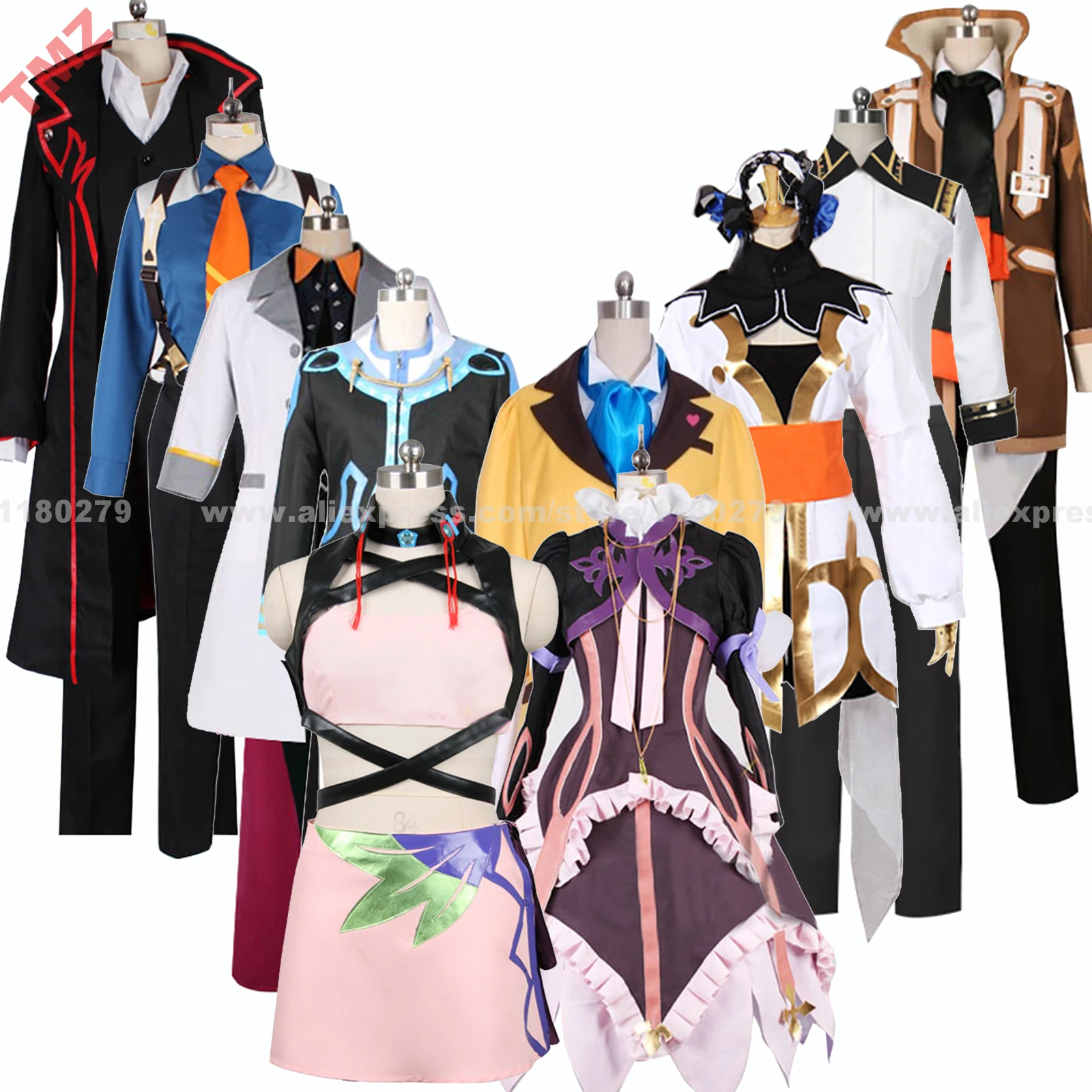 Косплей костюм Джуда персонажей сказки Xillia Teiruzu Obu Ekushiria Elize Lutus Leia Rolando Milla