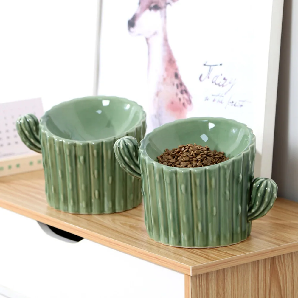

1pc Ceramic Bowl Pet Feeder Bowl High Food Feeding Bowl Pet Feeding Bowl