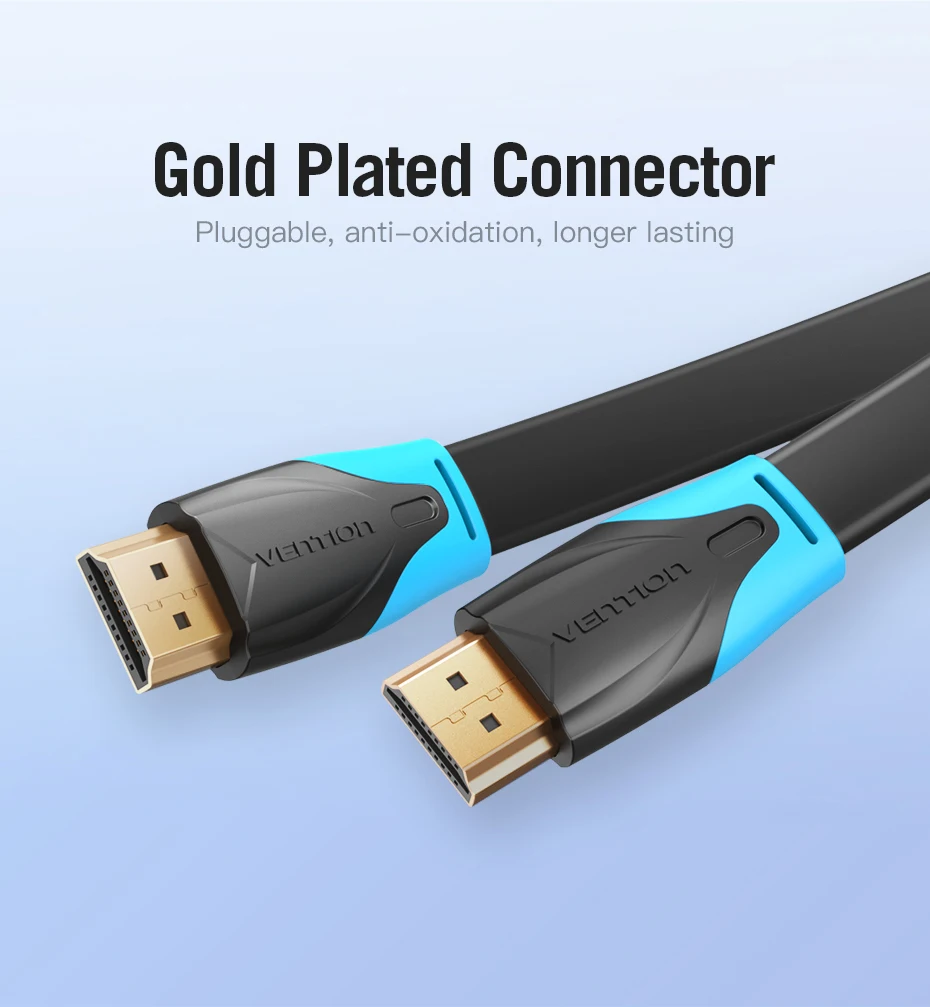 Vention Кабель HDMI 2,0 v 1 м 2 м 3 м 5 м 10 м супер Скорость 4K HDMI 2,0 кабель 3D 60 Гц для HDTV ЖК-дисплей проектор Ноутбук PS3 Кабель HDMI 2,0