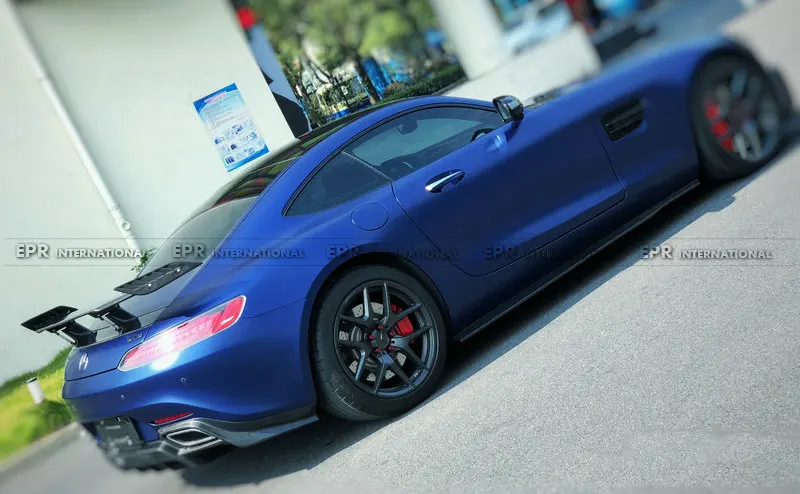 Карбоновая боковая юбка для AMG GT Ren стиль карбоновая боковая юбка комплект для удлинения тела тюнинг для AMG GT гоночная часть