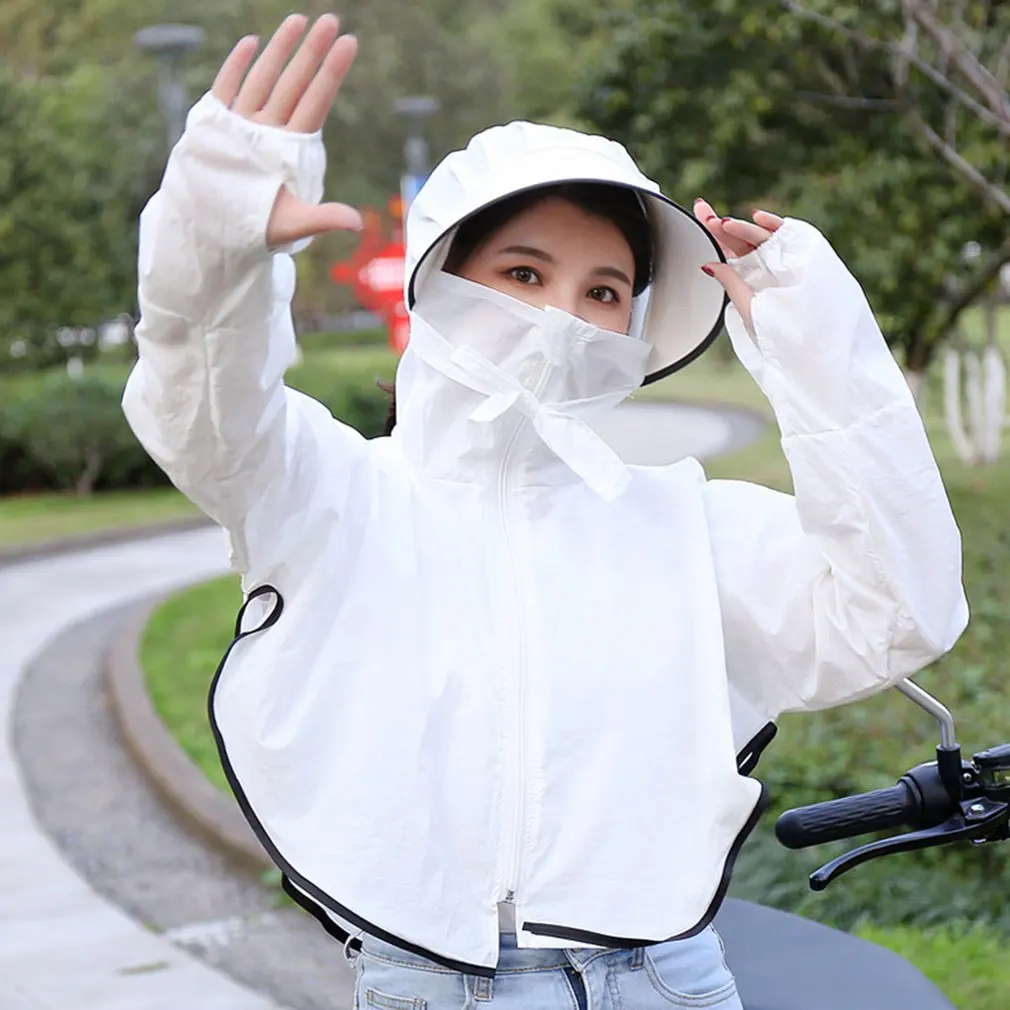 Мода диких цветов с капюшоном Солнцезащитная одежда женская летняя свободная