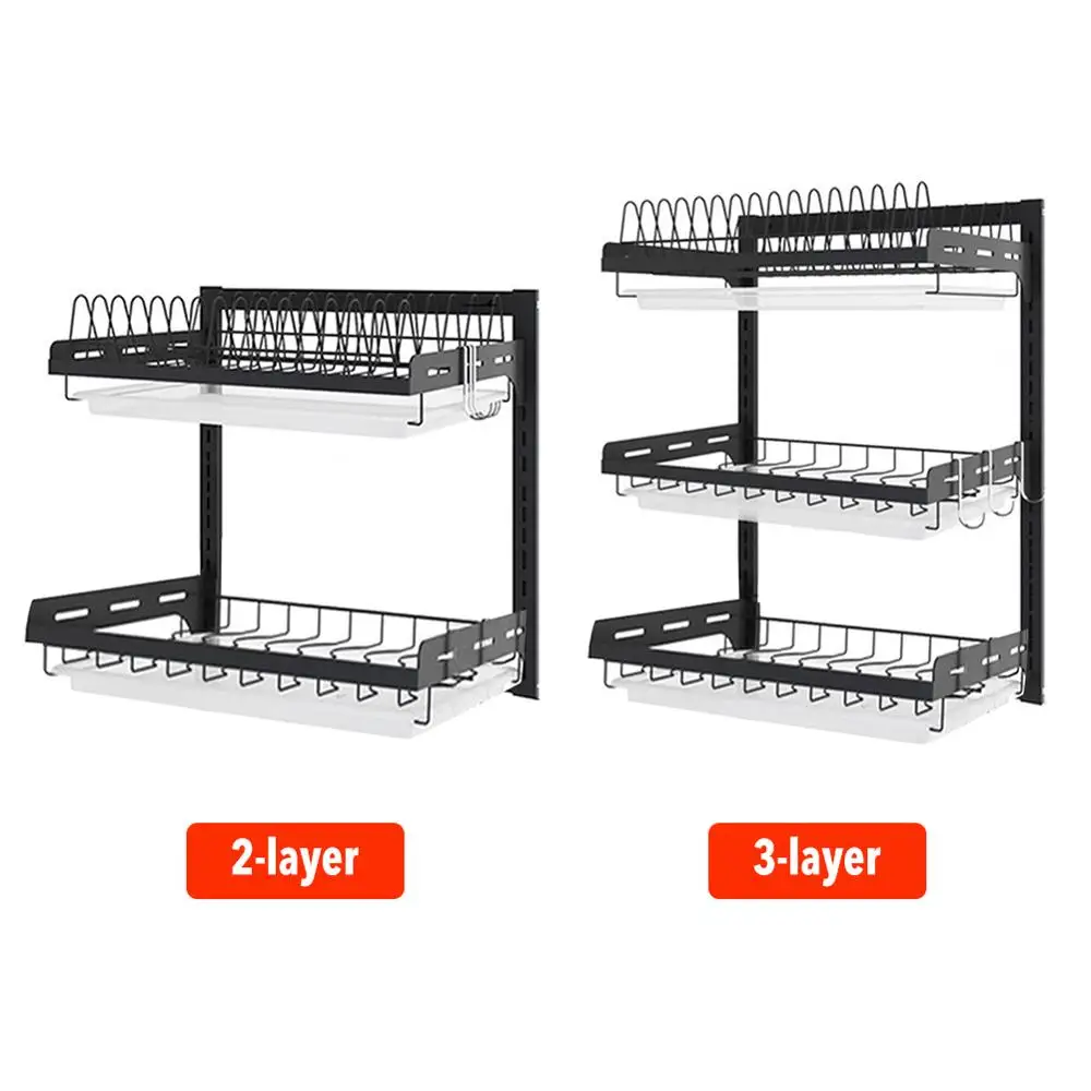 Кухонная сушилка для чашек из нержавеющей стали посуды настенная кухонная полка