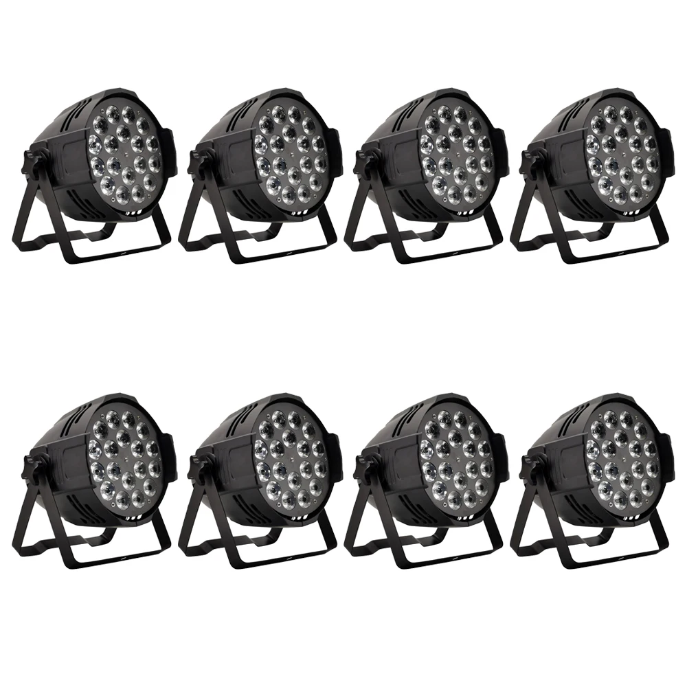 8 шт./Aluminum18x18w rgbwa uv 6in1 led par Светильник dmx сценический светильник ktv dj вечерние