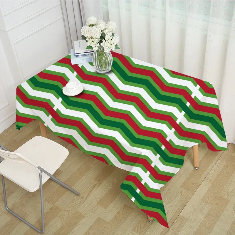Рождественская обеденная защитное покрытие для стола Экологичная прямоугольная