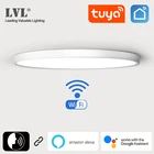 Светодиодная смарт-панель 220 В 36 Вт 45 Вт 60 см WiFi Tuya приглушаемая с голосовым управлением Google Home Alexa Echo ультратонкая светодиодная панель