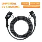 Зарядный кабель EVSE для электромобиля, зарядный кабель для электромобилей, 3 типа 2-типа 1, J1772, 32A, 16 А