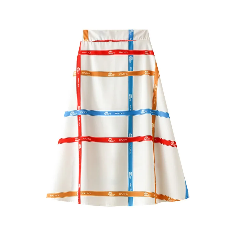 

2021 Ins New Fashion Women Cotton Cotton Skirts Summer Women Basic Skirt 2110