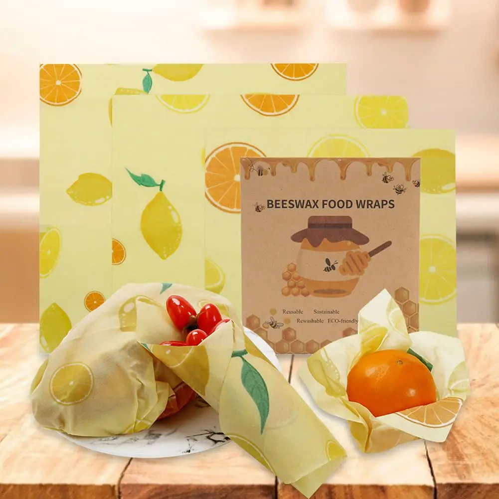 Пищевая обертка многоразовая для сохранения свежести пчелиного воска пищевая