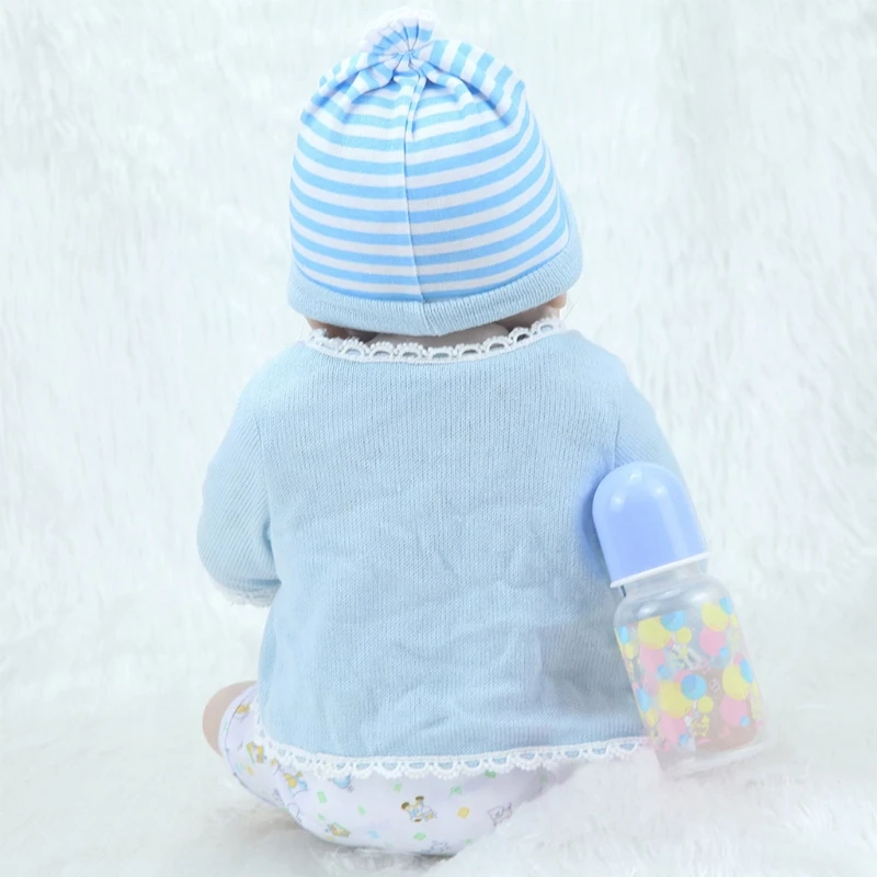 

55cm Looking Lifelike Realistic Baby Silicone Newborn Care Toy for Photography