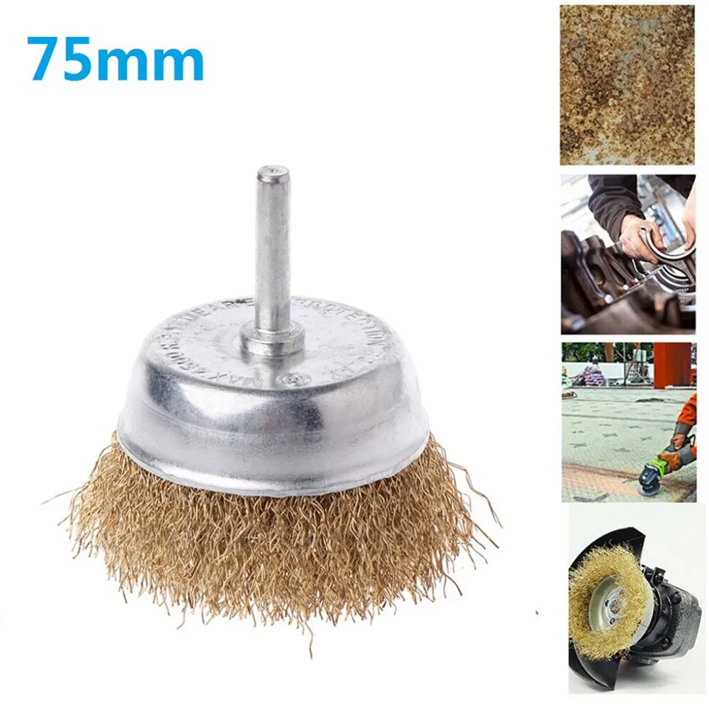 

75mm Wire Cup Brush Deburring Edge Blending Equipment Professional Tool