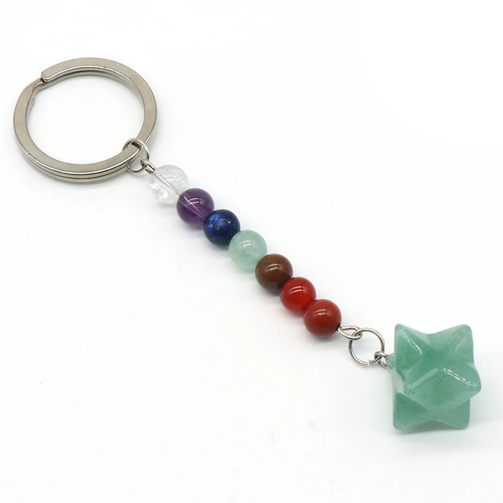 Брелок из натурального камня форма шипа подвески агата каменная цепочка для