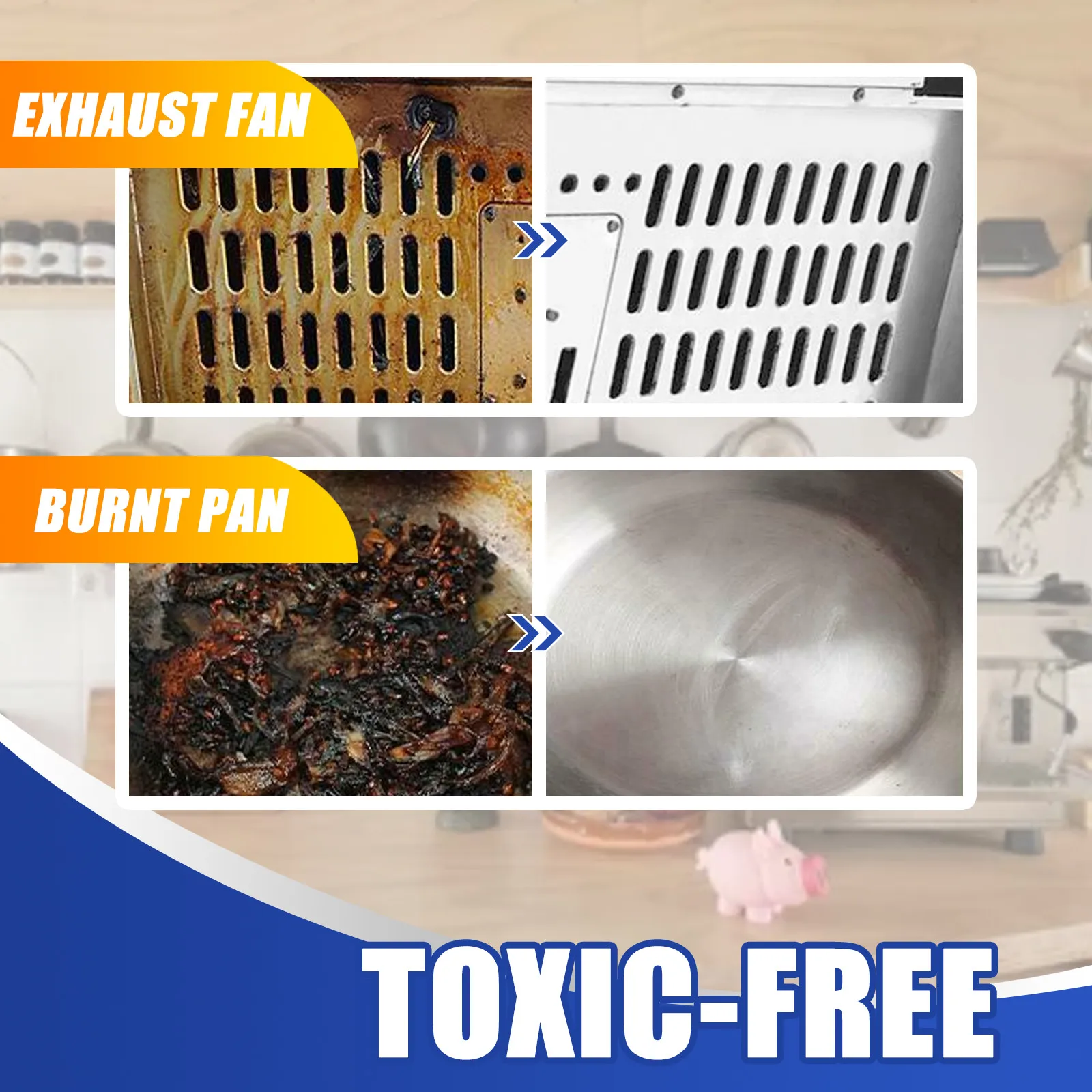 70ML Fabric Cleaning Spray Multifunctional Cleaner Clothes Easyoff Kitchen Decontamination Powder Oil Stain | Дом и сад