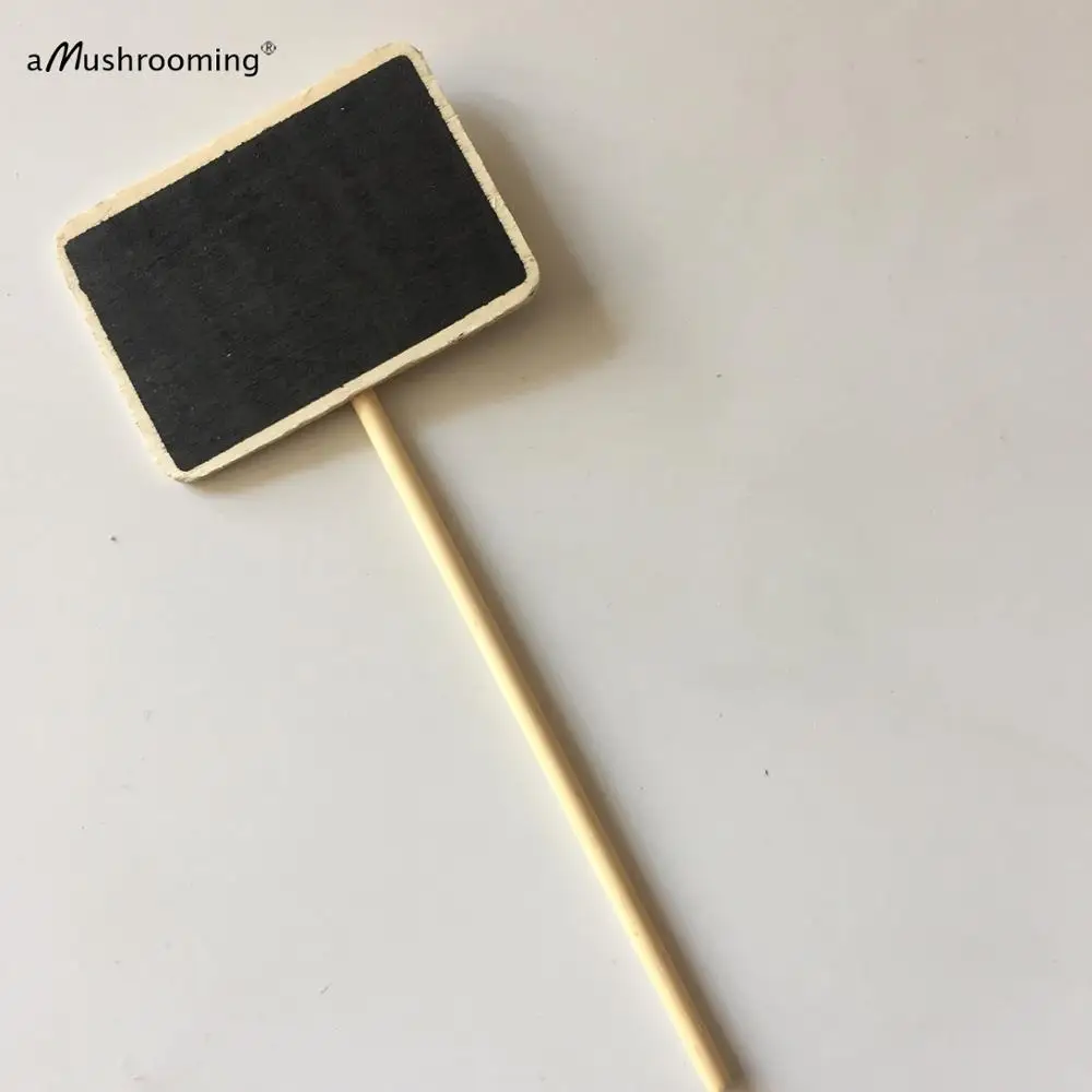 Оптовая продажа деревянный маркер для сыра знак пиццы доска доски меловая палка