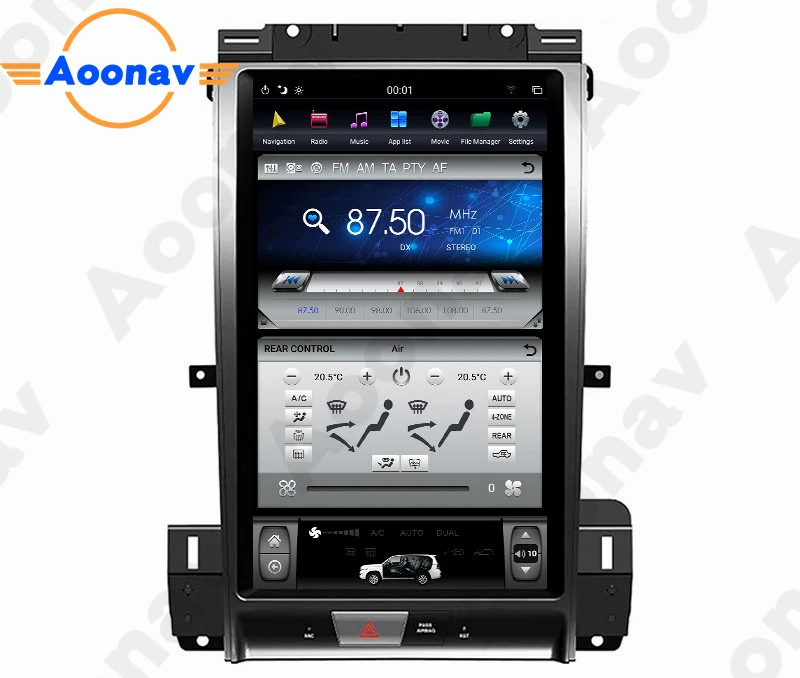 AOONAV автомобильный вертикальный экран для Ford Taurus 2012-2016 GPS-радиоприемник