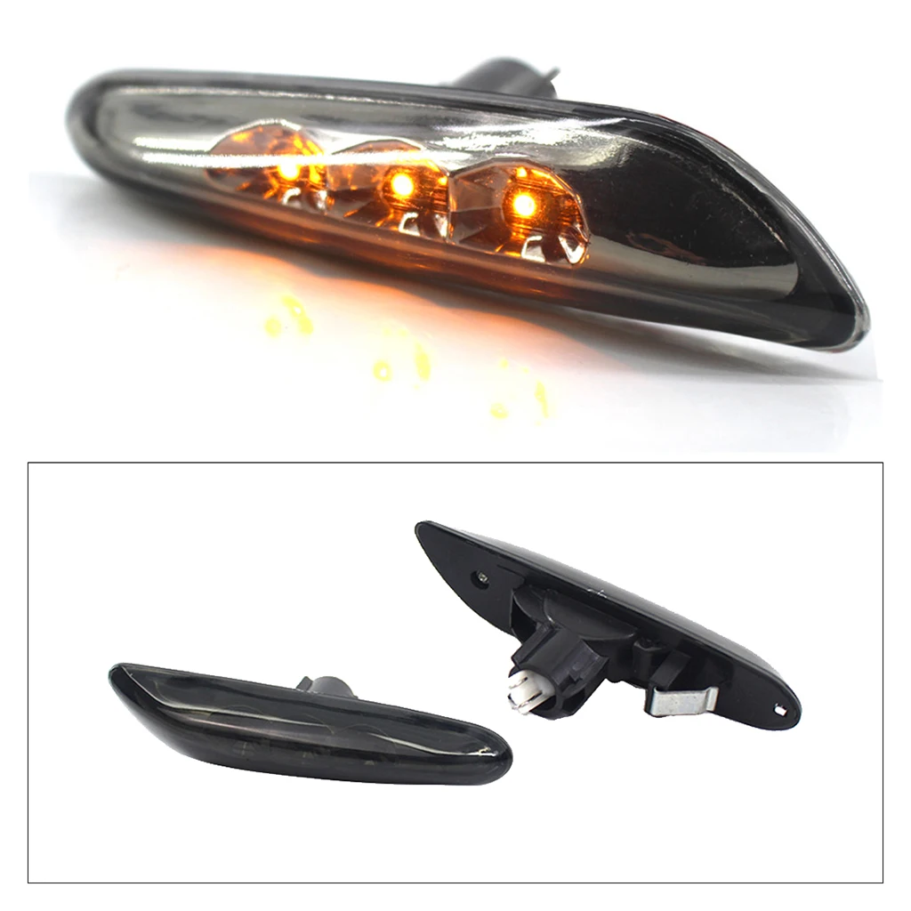 

Lots 2 LED Side Marker Turn Signal Indicator Blinker Fit for BMW E46 E93 E87