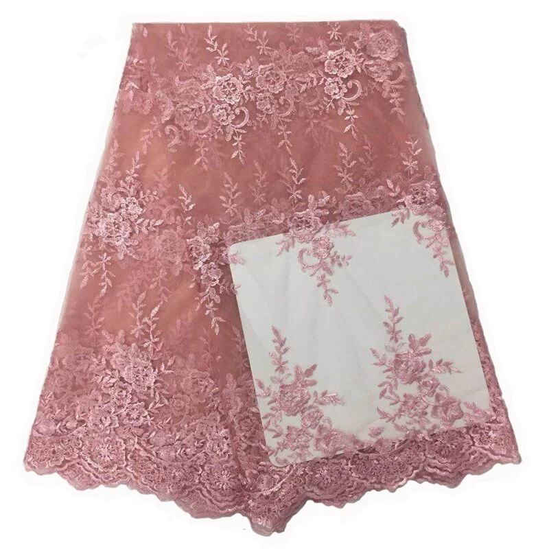 

African Net Lace Fabric 2021 High Quality Elegant Nigerian Wedding Lace Fabrics Stones French Tulle Lace Material For Sewing